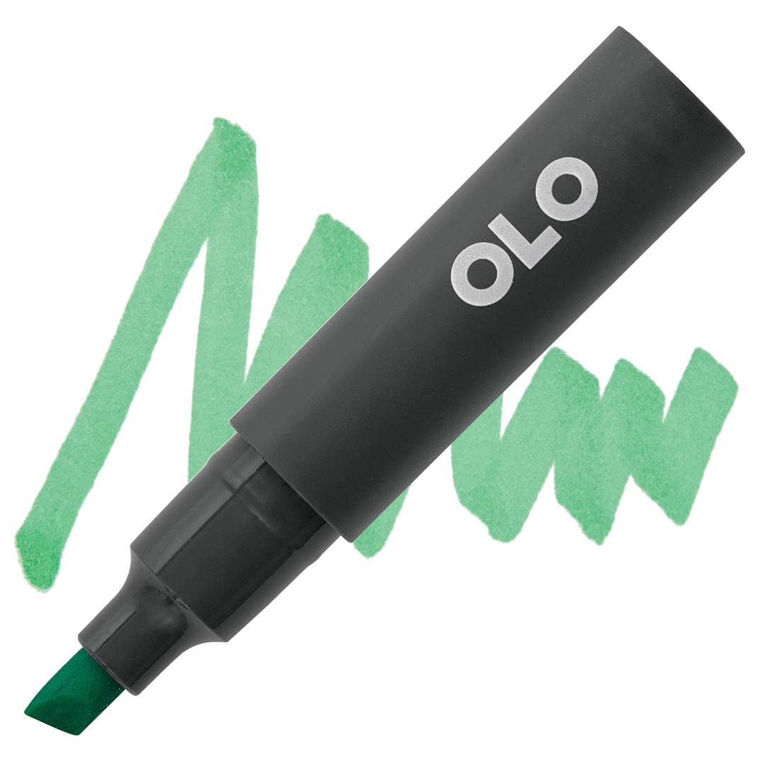 Open in modal - Olo Chisel-Tip Half Marker - G0.4 Jade marker and swatch