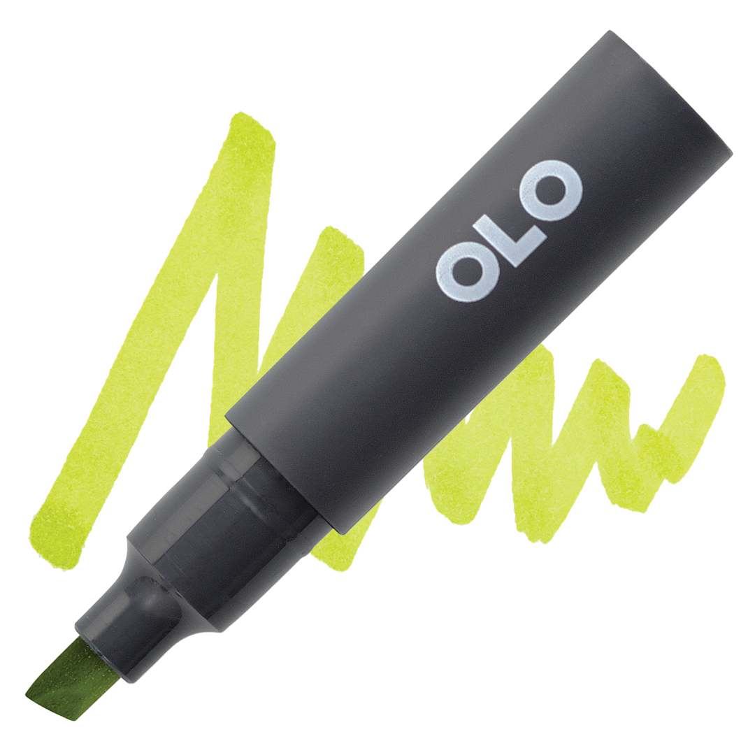Open in modal - Olo Chisel-Tip Half Marker - YG2.5 Avocado marker and swatch