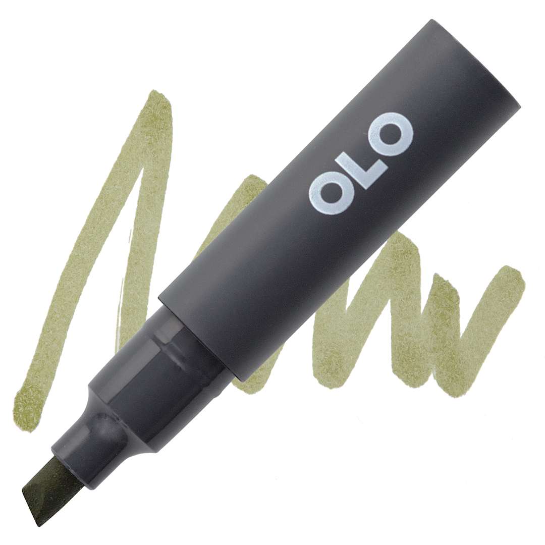 Open in modal - Olo Chisel-Tip Half Marker - YG8.5 Moss marker and swatch
