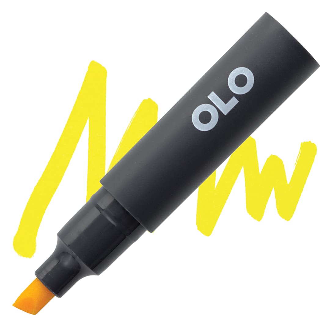 Open in modal - Olo Chisel-Tip Half Marker - Y2.3 Buttercup marker and swatch