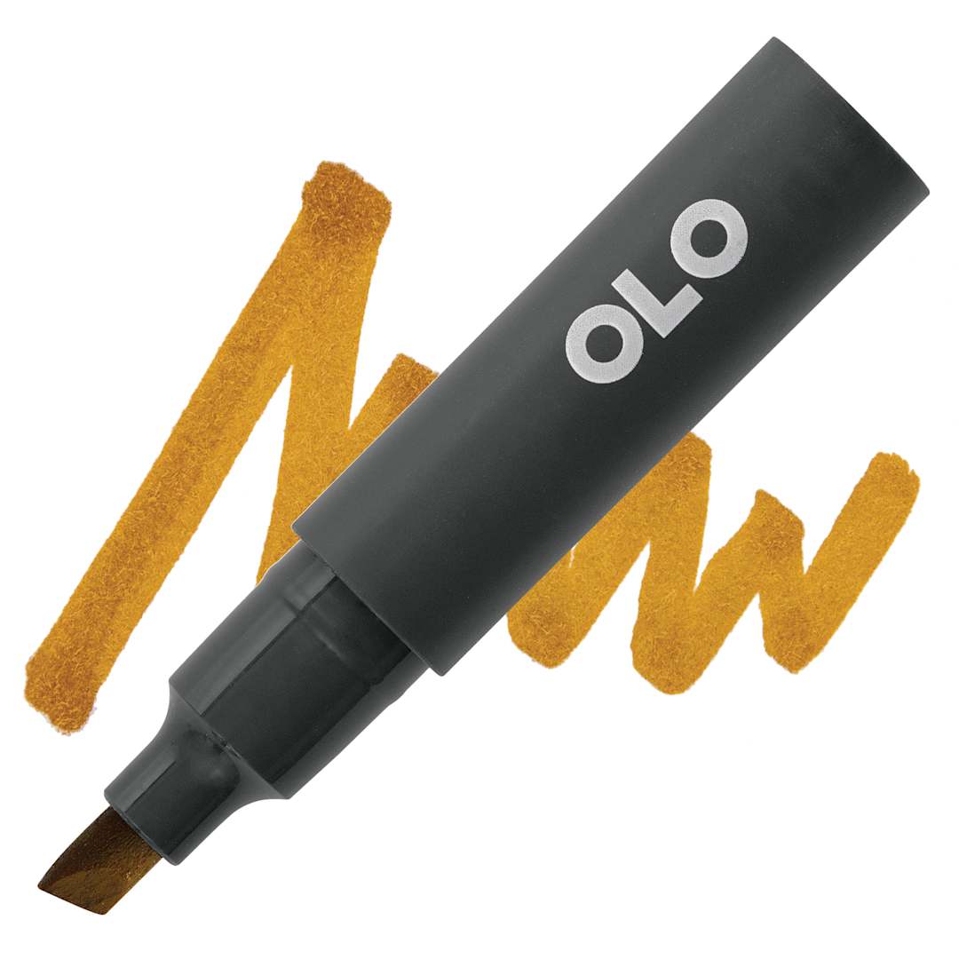 Open in modal - Olo Chisel Tip Half-Marker - Y02.7 Sepia marker and swatch