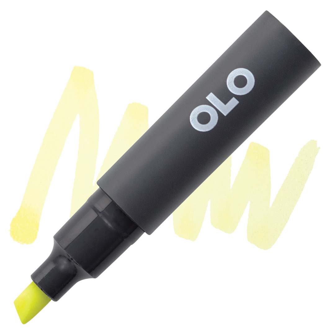 Open in modal - Olo Chisel-Tip Half Marker - Y1.1 Ginger marker and swatch