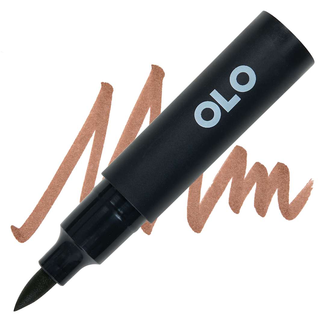 Open in modal - Olo Brush-Tip Half Marker - O7.7 Golden Eagle marker and swatch