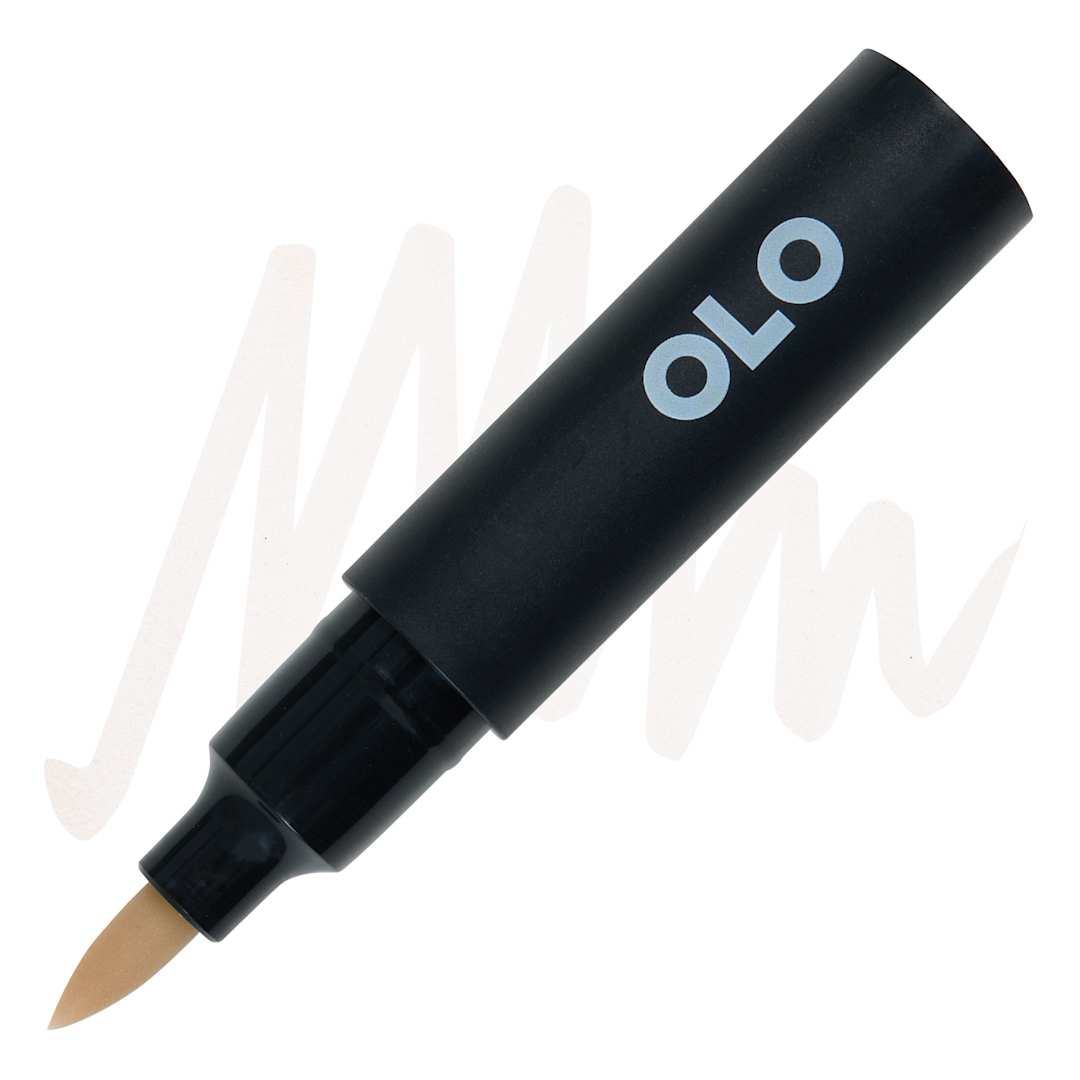 Open in modal - Olo Brush-Tip Half Marker - WG0 Warm Gray 0 marker and swatch