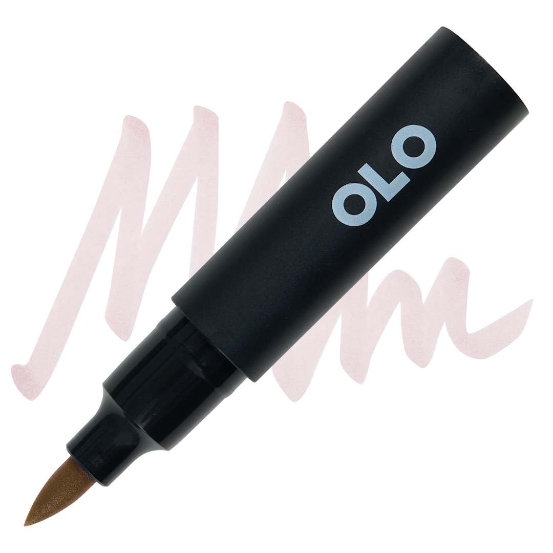 Open in modal - Olo Brush-Tip Half Marker - WG3 Warm Gray 3 marker and swatch