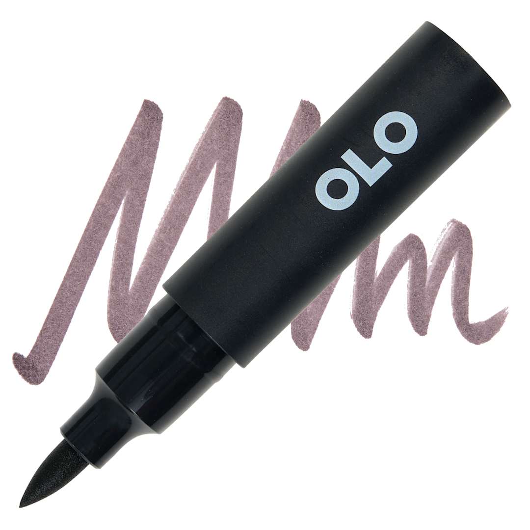 Open in modal - Olo Brush-Tip Half Marker - WG7 Warm Gray 7 marker and swatch