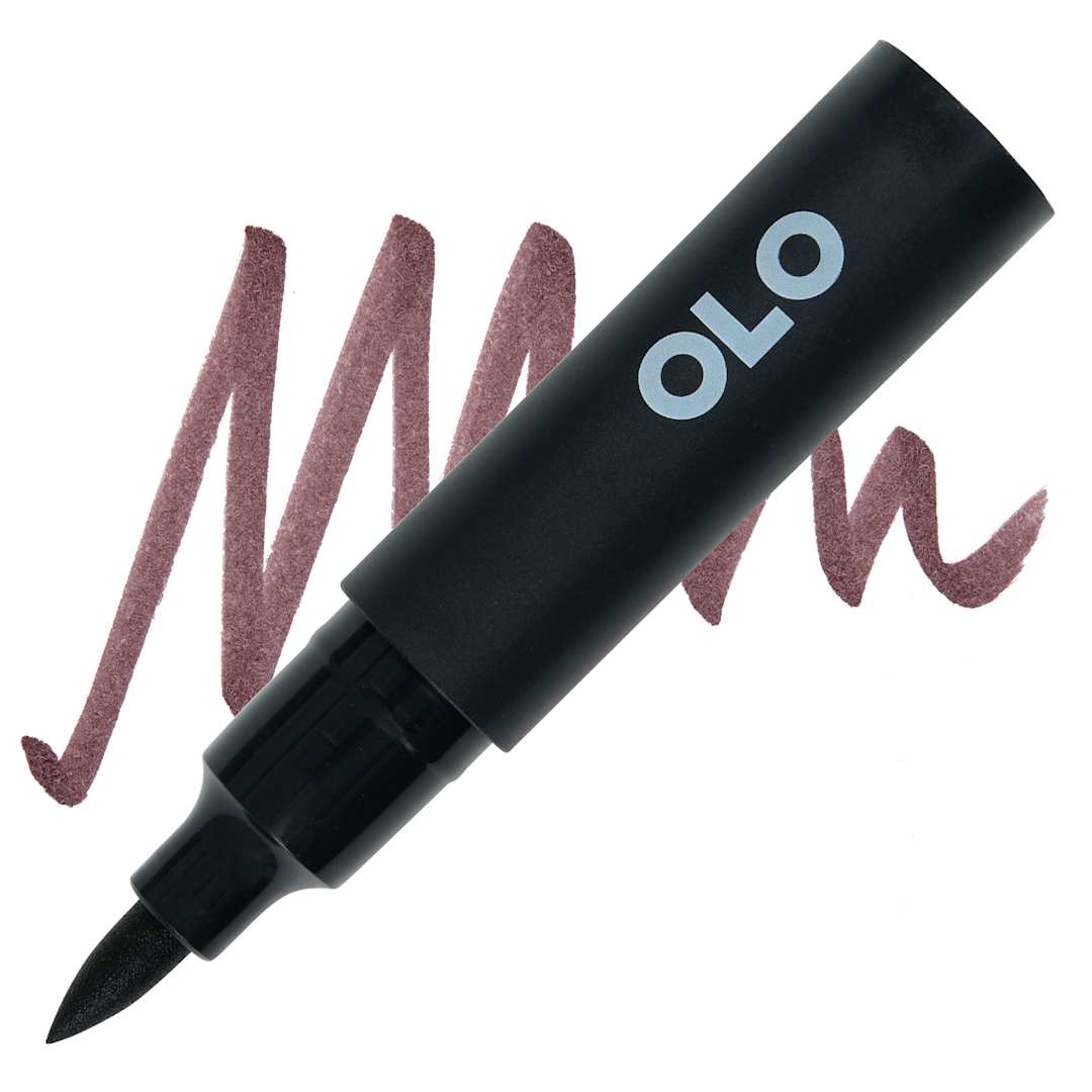 Open in modal - Olo Brush-Tip Half Marker - RG7 Red Gray 7 marker and swatch