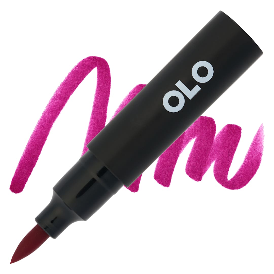 Open in modal - Olo Brush-Tip Half Marker - RV1.7, Lily Magnolia- Marker and Swatch