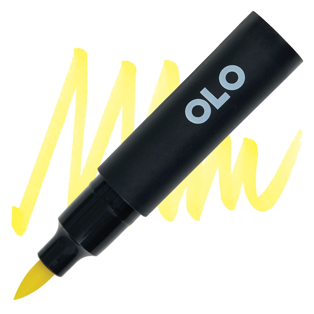 Open in modal - Olo Brush-Tip Half Marker - Y1.2 Light Yellow marker and swatch