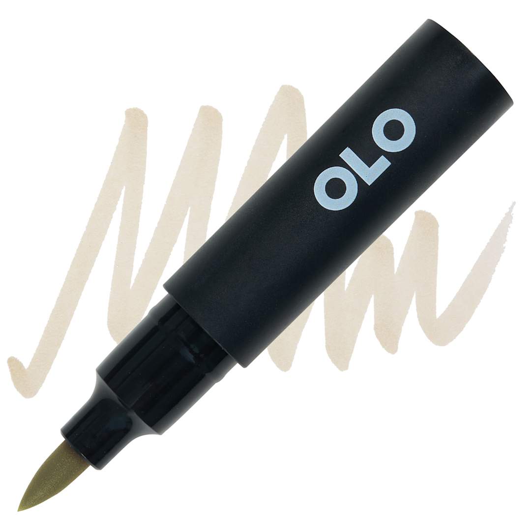 Open in modal - Olo Brush-Tip Half Marker - YG8.3 Lichen marker and swatch