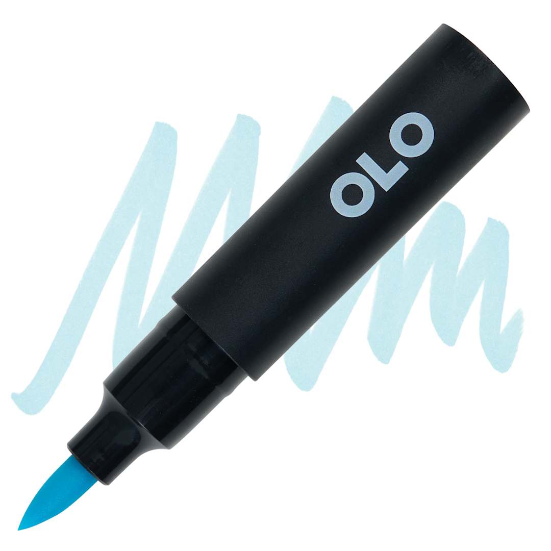 Open in modal - Olo Brush-Tip Half Marker - B2.2 Sky marker and swatch