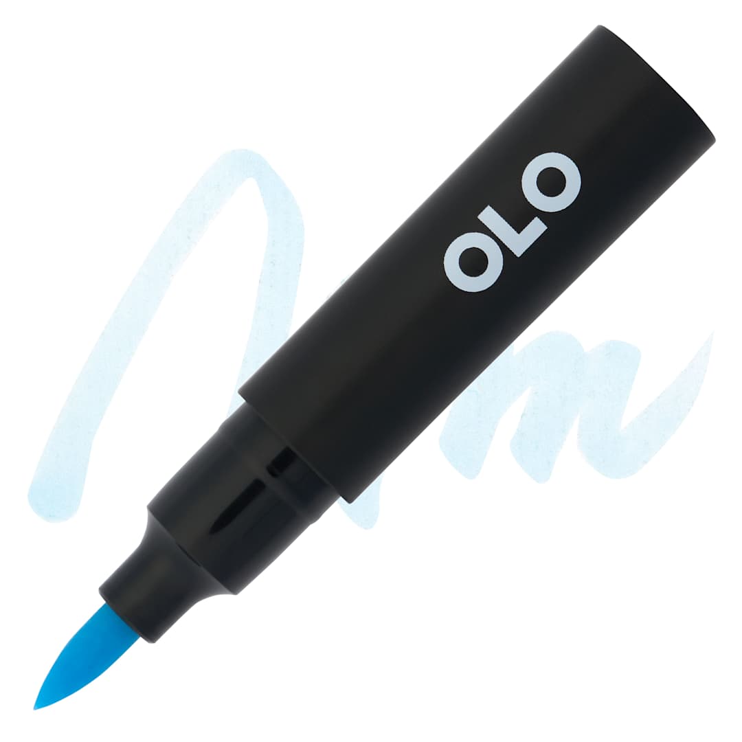 Open in modal - Olo Brush-Tip Half Marker - B0.2, Forget Me Not - Marker and Swatch