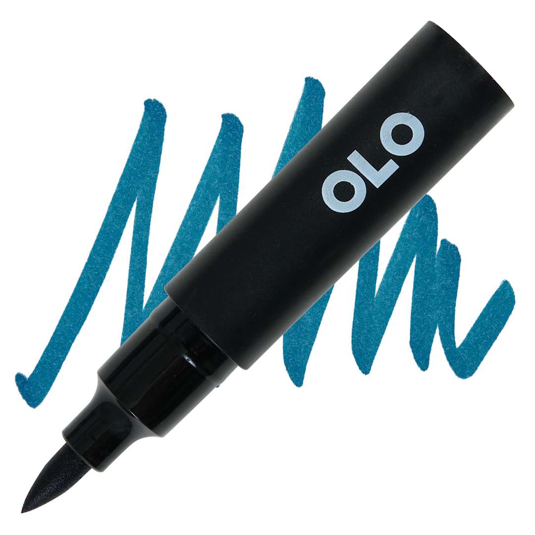 Open in modal - Olo Brush-Tip Half Marker - BG0.8 Deep Sea marker and swatch