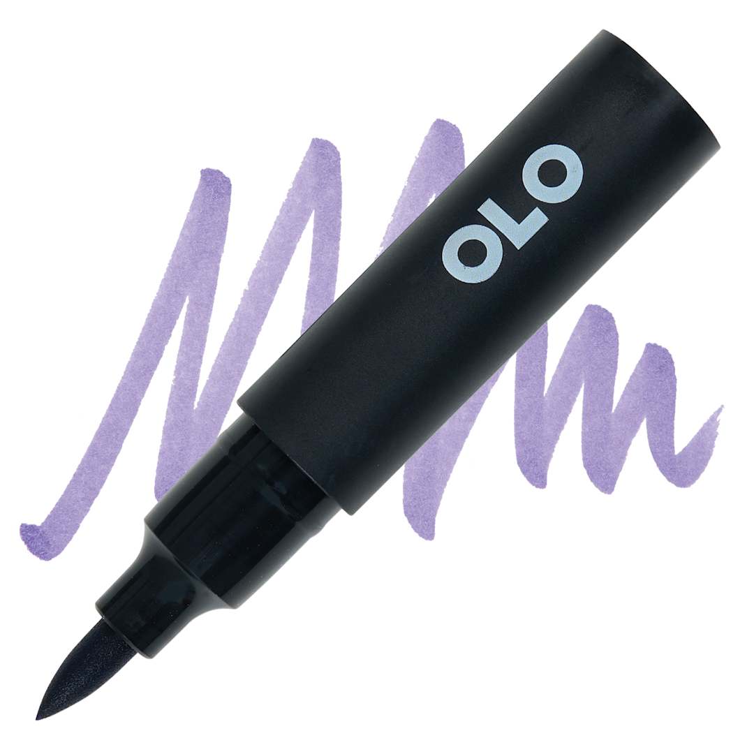 Open in modal - Olo Brush-Tip Half Marker -  BV4.5 Concord Grape marker and swatch