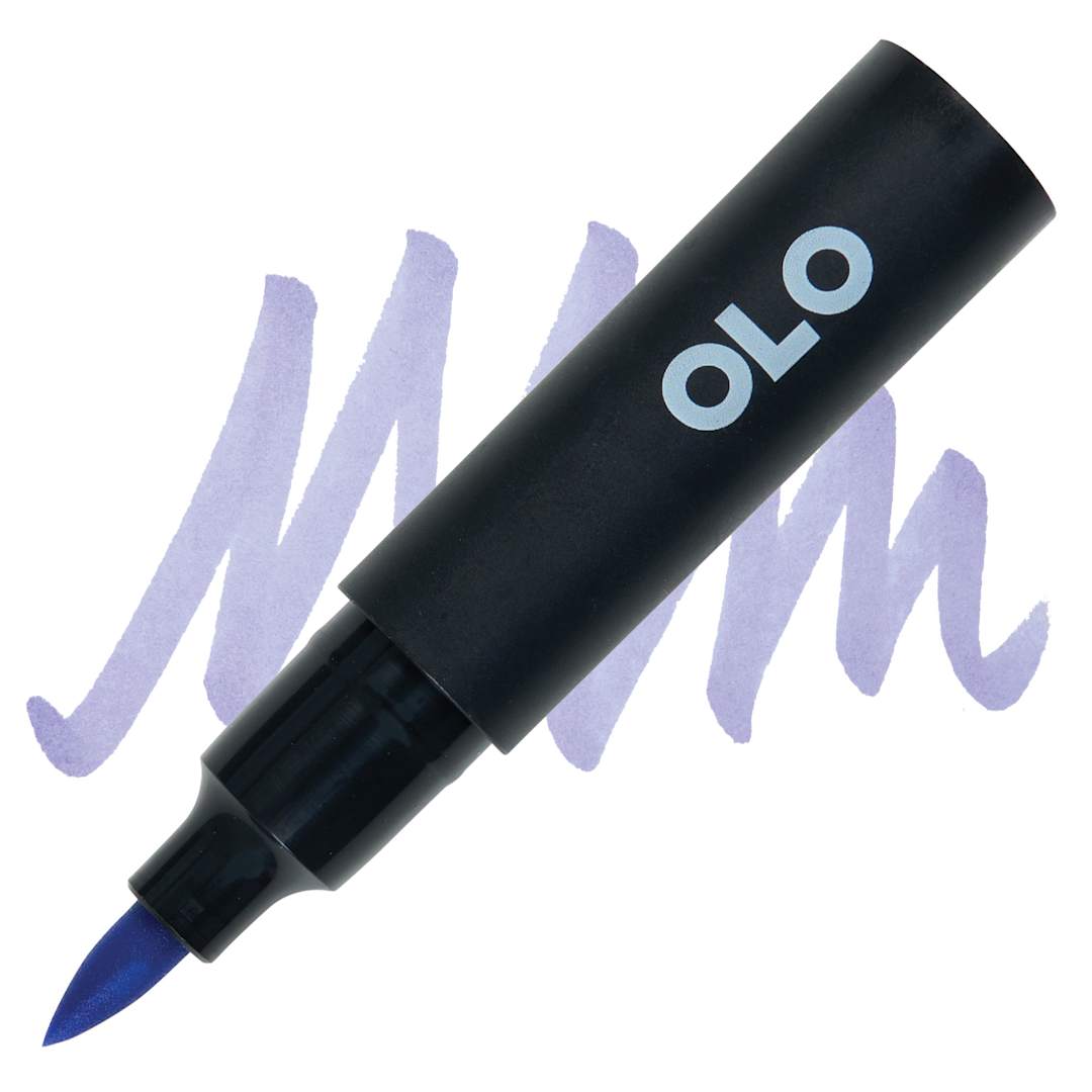 Open in modal - Olo Brush-Tip Half Marker - BV2.3 Hyacinth marker and swatch