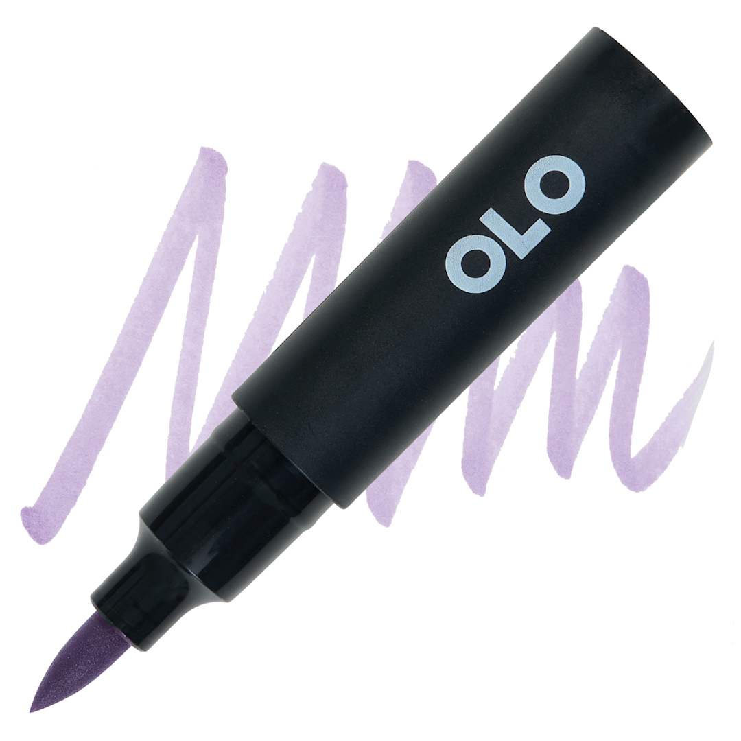 Open in modal - Olo Brush-Tip Half Marker - BV4.4 Globe Thistle swatch and marker