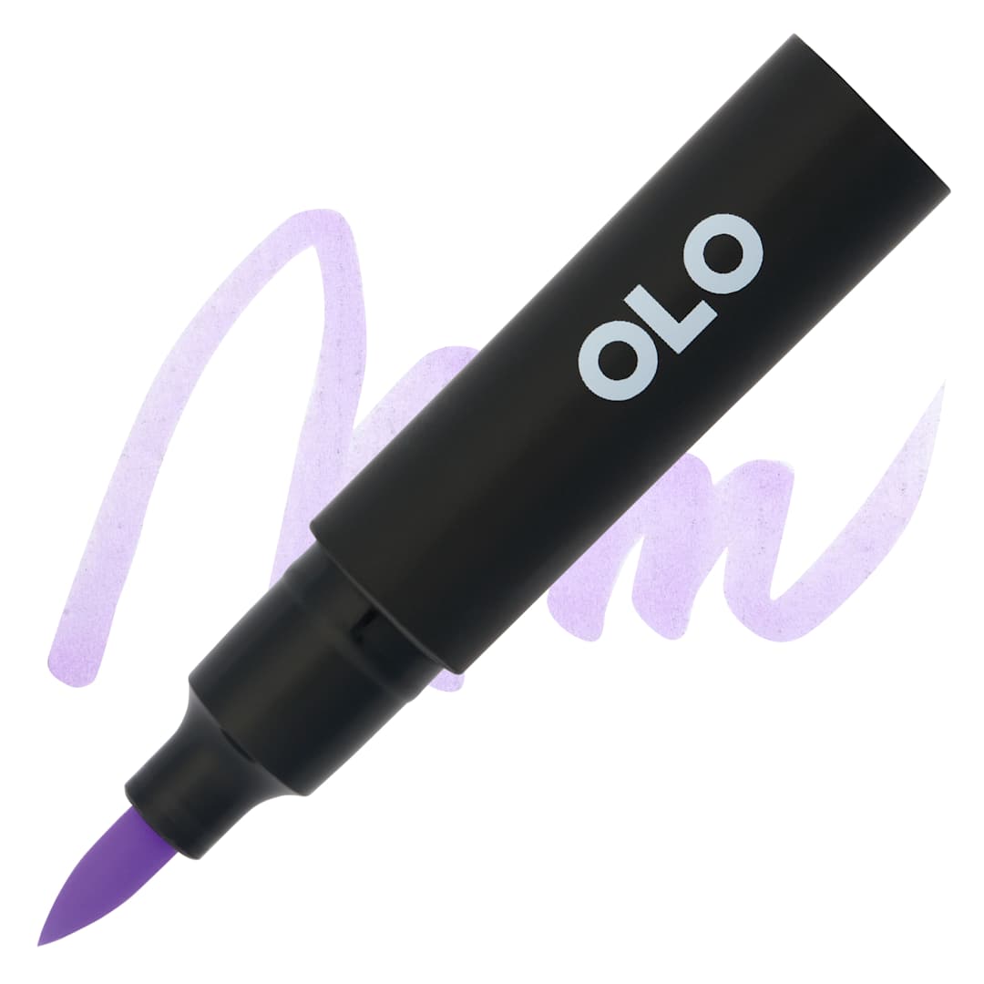 Open in modal - Olo Brush-Tip Half Marker - BV1.2, Woodland Phlox - Marker and Swatch