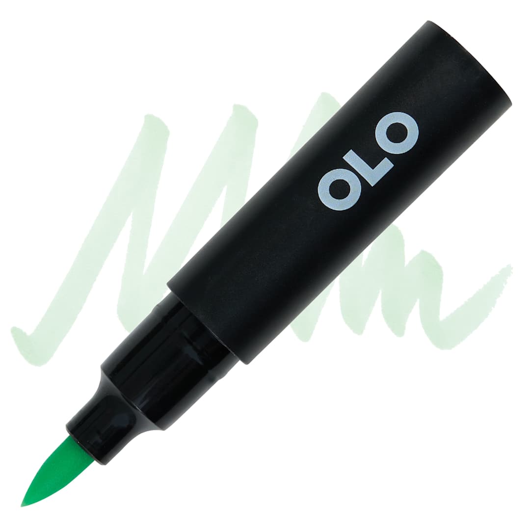 Open in modal - Olo Brush-Tip Half Marker - G0.1 Jadeite Glass marker and swatch