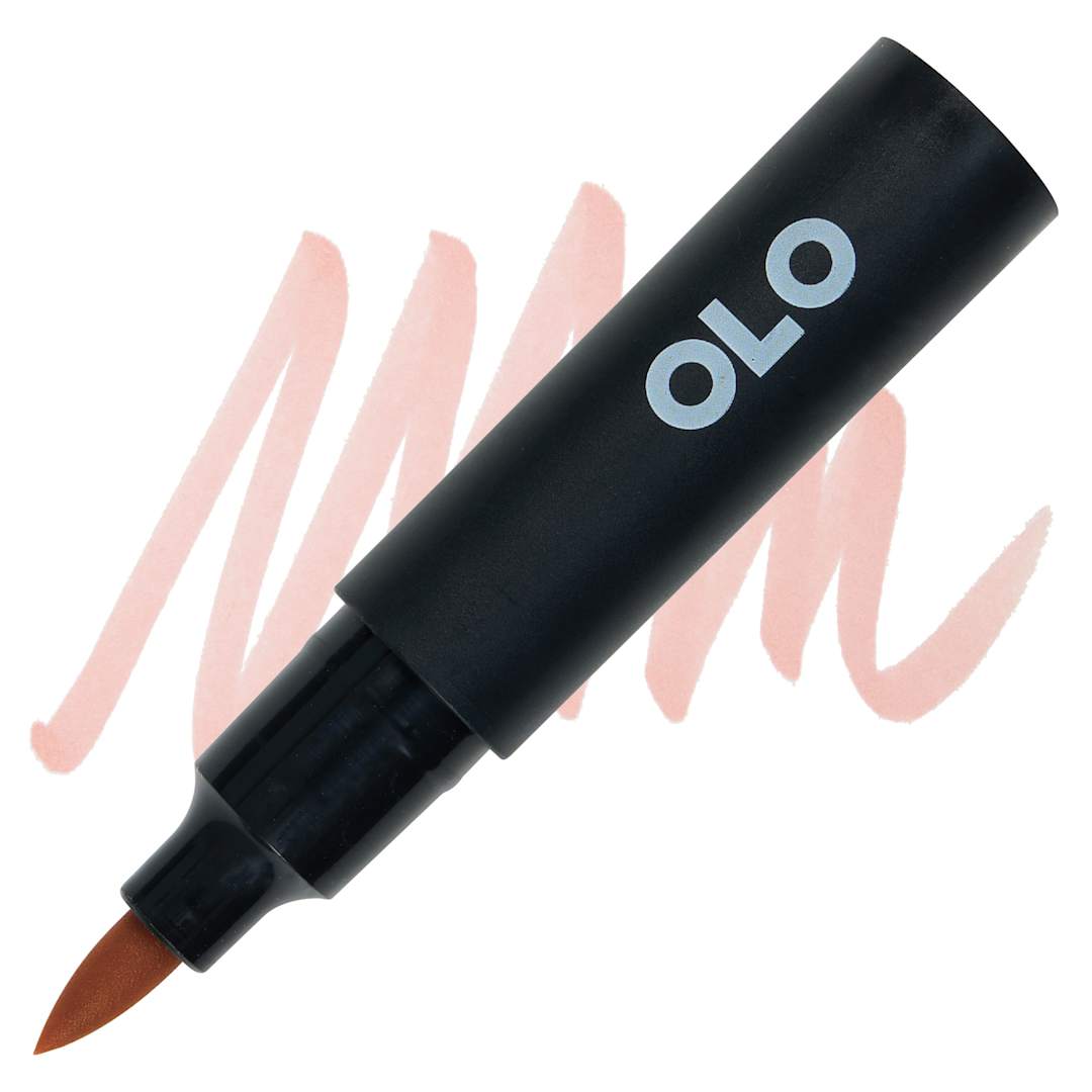 Open in modal - Olo Brush-Tip Half Marker - OR7.2 Rose Beige marker and swatch