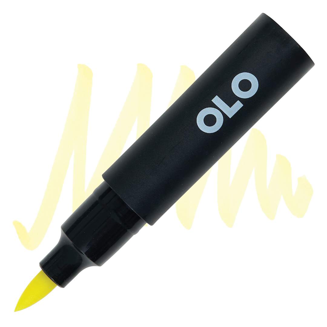 Open in modal - Olo Brush-Tip Half Marker - Y1.1 Ginger marker and swatch