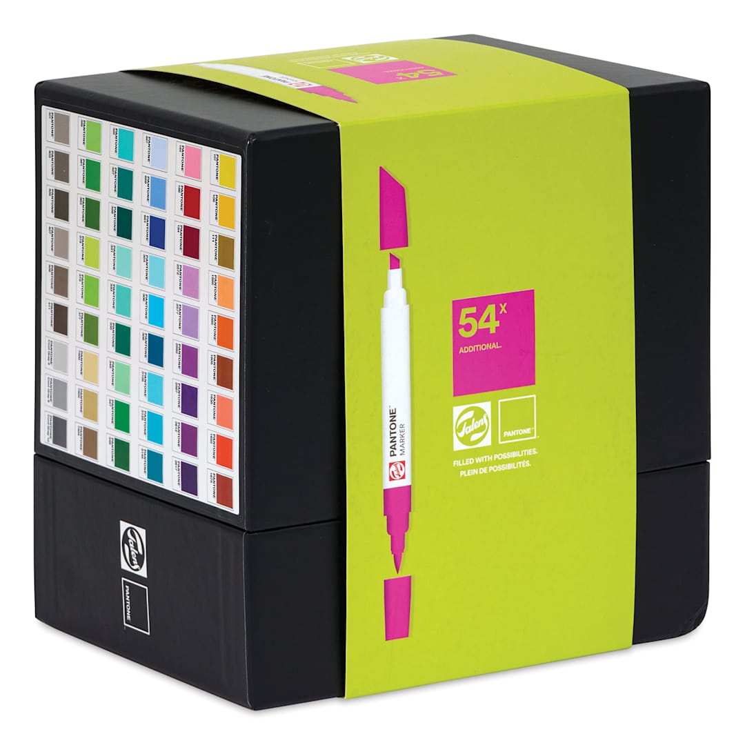 Open in modal - Pantone Dual Tip Markers - Assorted, Additional Set of 54, front of the package