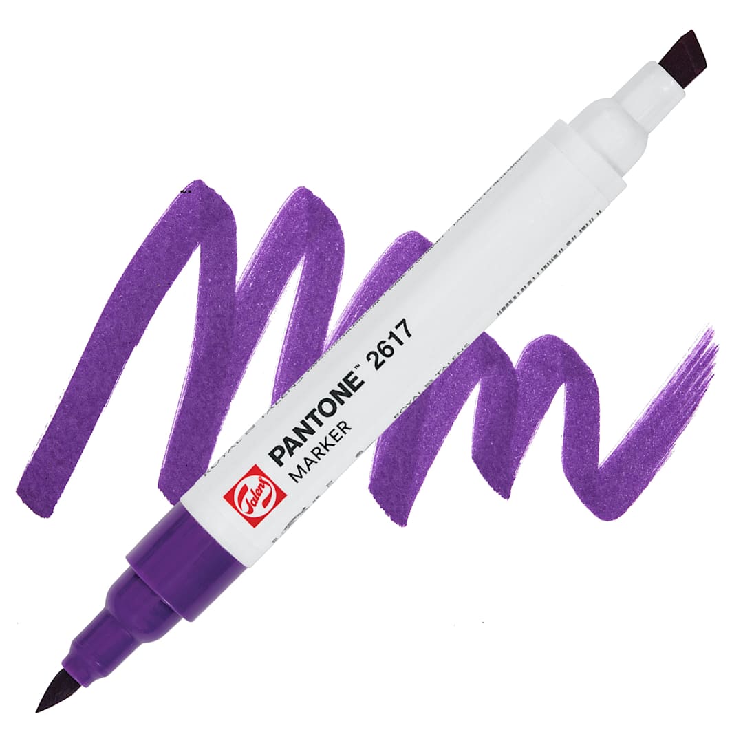 Open in modal - Pantone Dual Tip Marker - 2617, swatch and marker