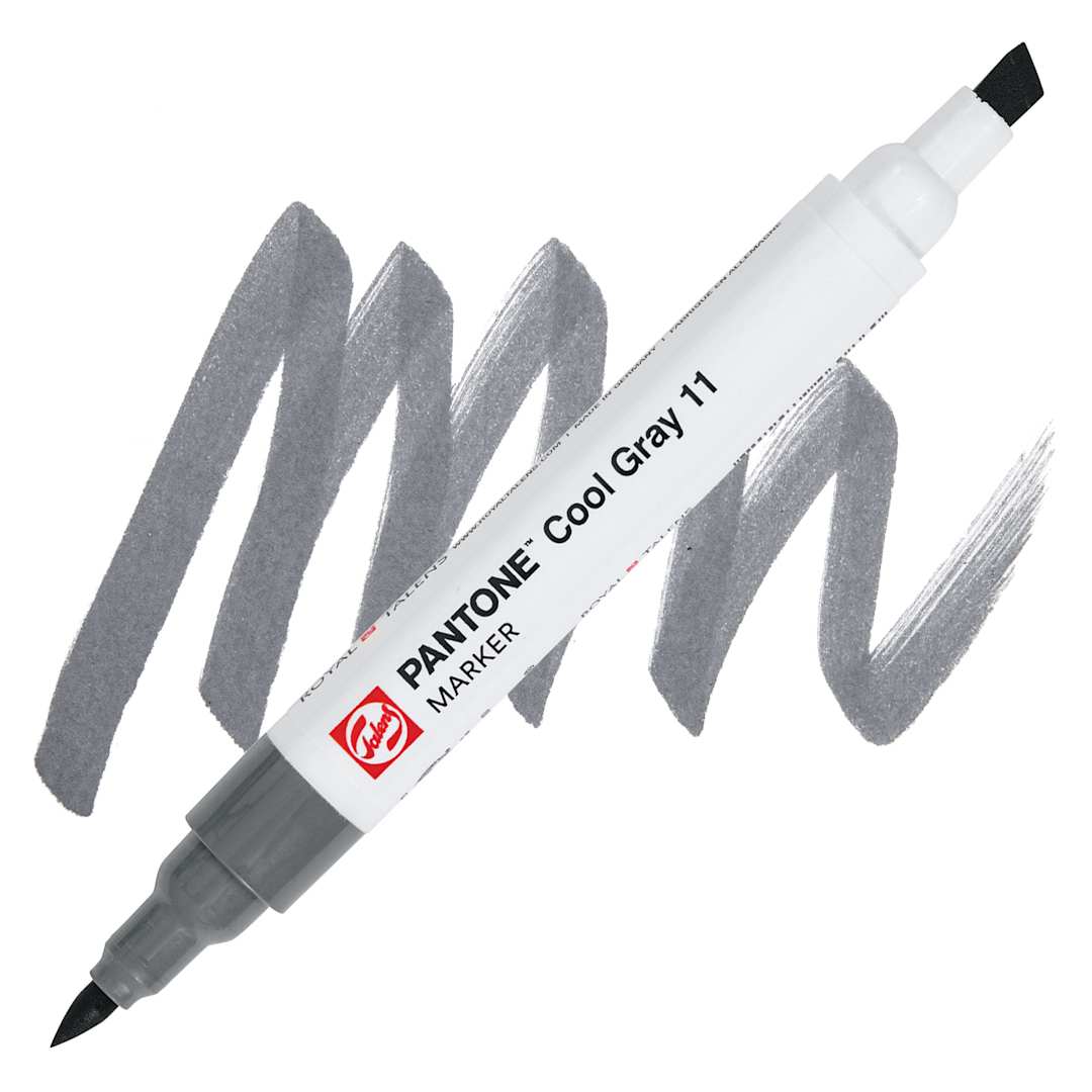 Open in modal - Pantone Dual Tip Marker - Cool Gray 11, swatch and  marker