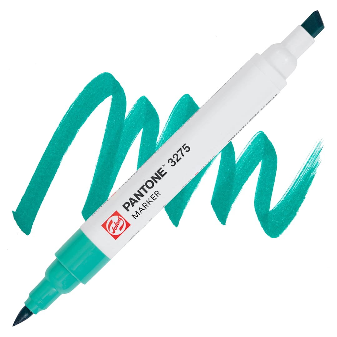 Open in modal - Pantone Dual Tip Marker - 3275, swatch and marker