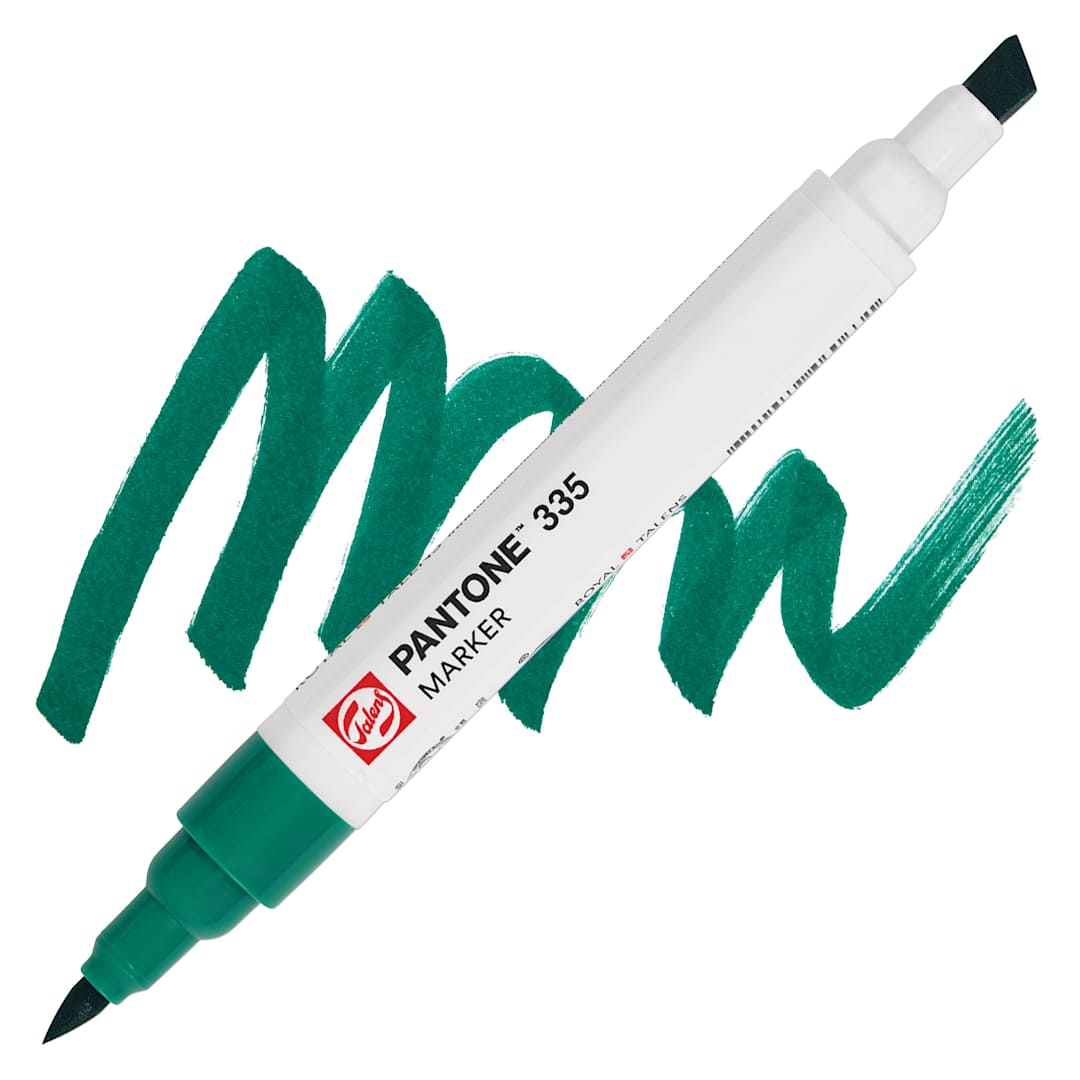 Open in modal - Pantone Dual Tip Marker - 335, swatch and marker