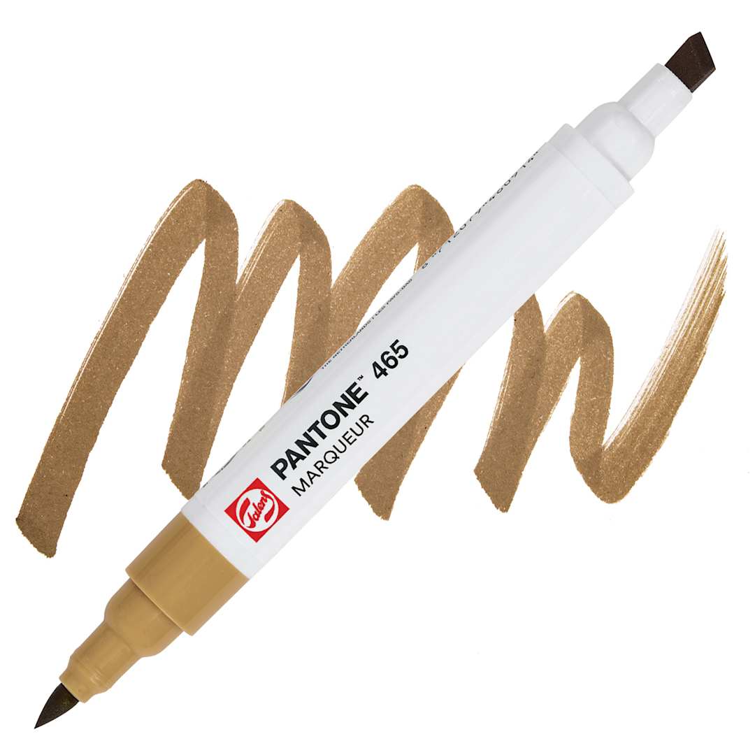 Open in modal - Pantone Dual Tip Marker - 465, swatch and marker
