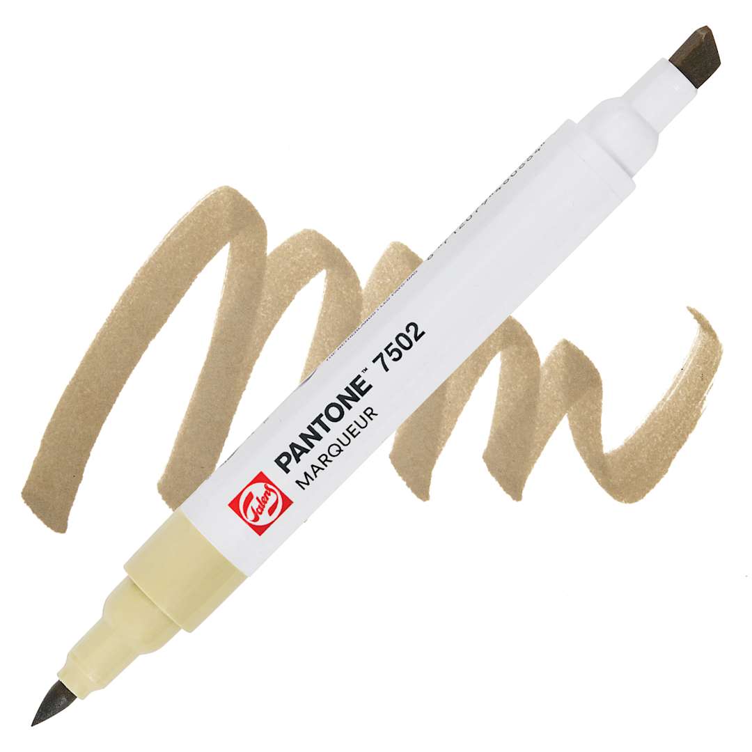 Open in modal - Pantone Dual Tip Marker - 7502, swatch and marker