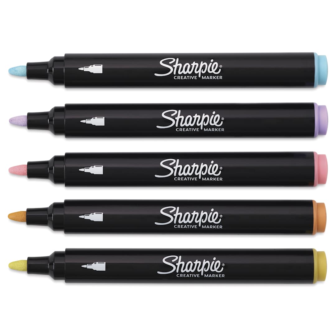 Open in modal - Sharpie Creative Acrylic Markers - Set of 5, Earth Tones Celestial Skies, Bullet Tip