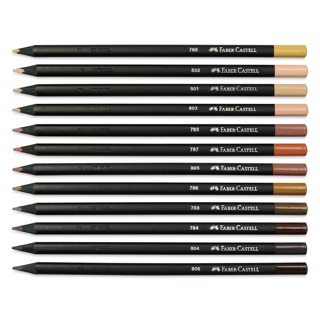 Open in modal - Faber-Castell Black Edition Colored Pencils - Skin Tones, Set of 12