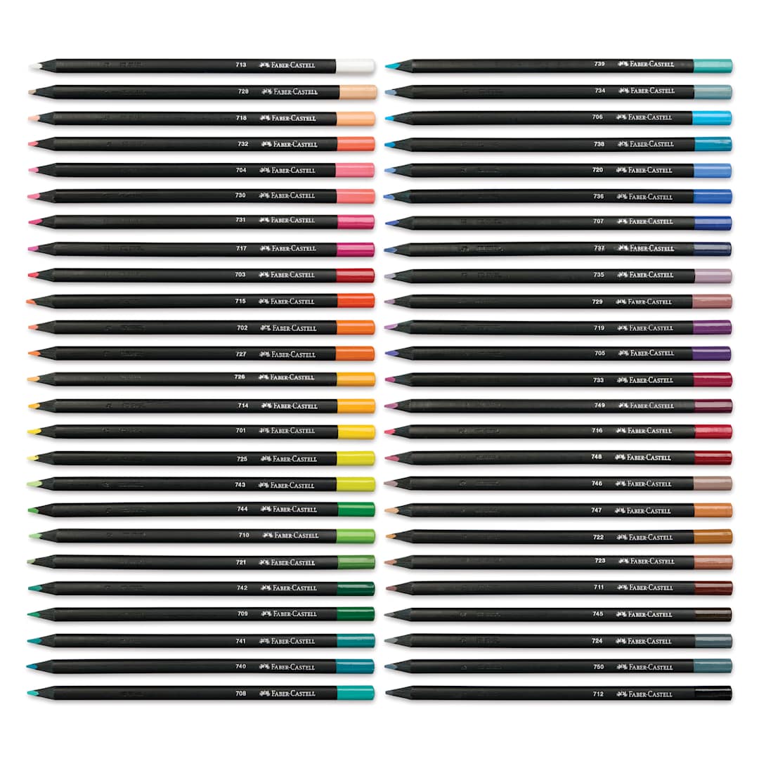 Open in modal - Faber-Castell Black Edition Colored Pencils - Assorted Colors, Set of 50