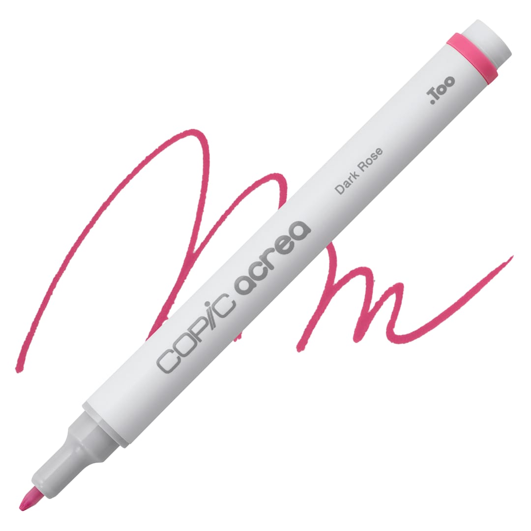 Open in modal - Copic Acrea Paint Marker - Dark Rose 020, marker and swatch