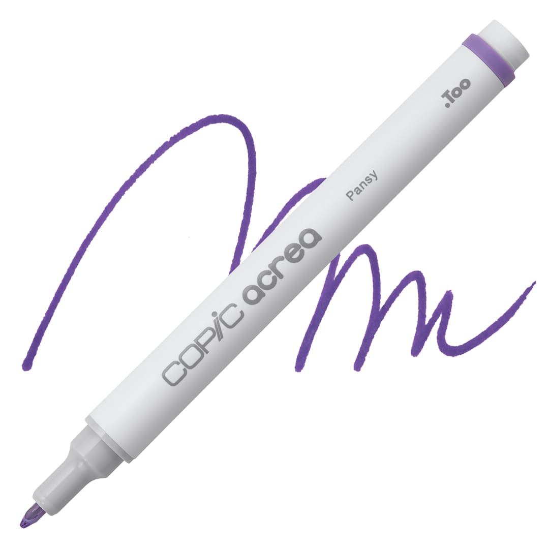 Open in modal - Copic Acrea Paint Marker - Pansy 019, marker and swatch