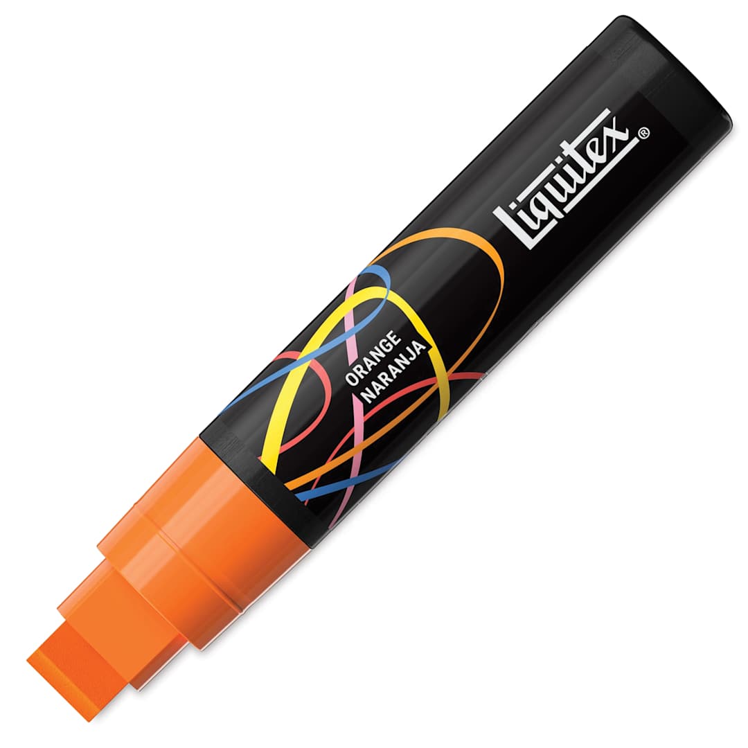 Open in modal - Liquitex Marker - Orange, Chisel Tip, 15 mm