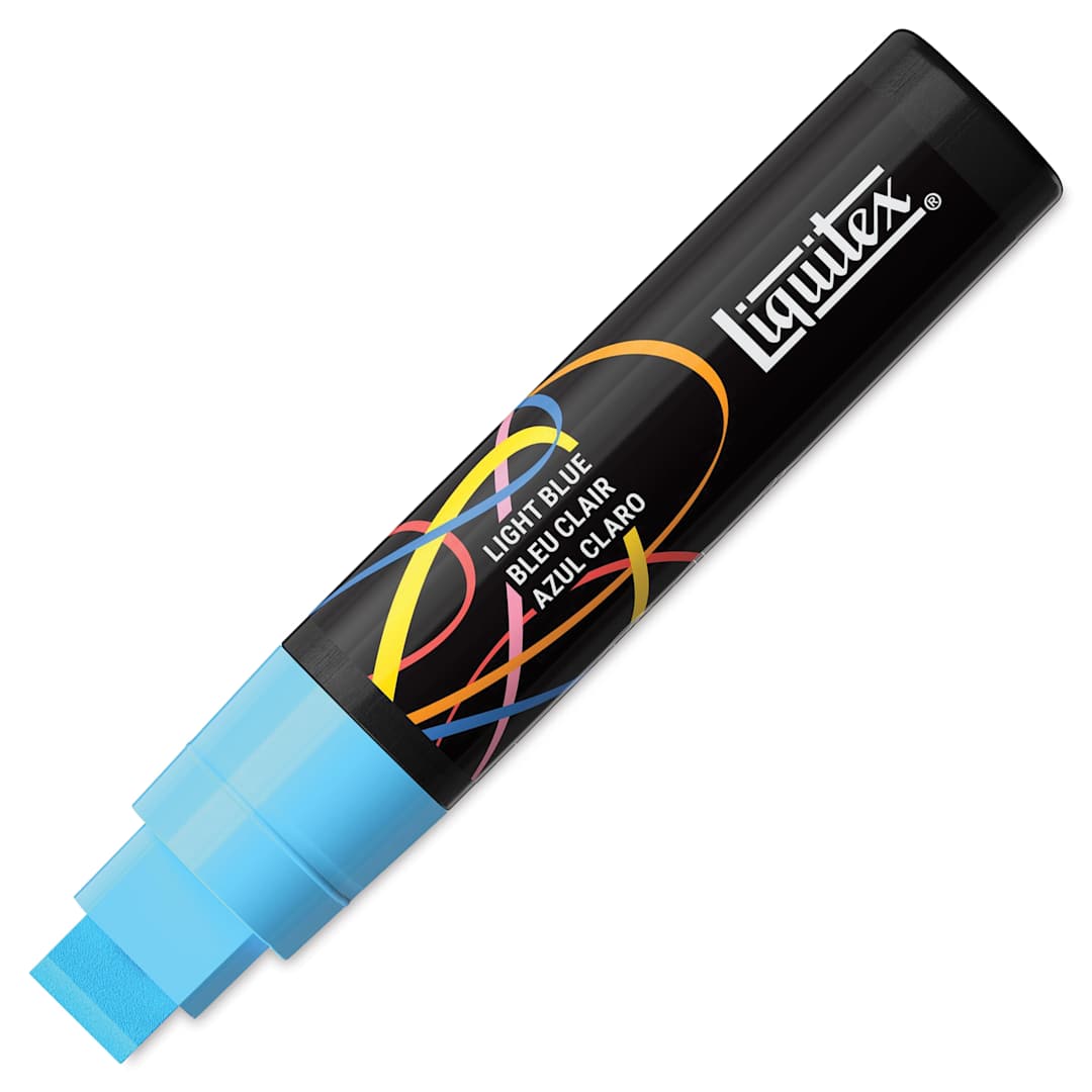Open in modal - Liquitex Marker - Light Blue, Chisel Tip, 15 mm
