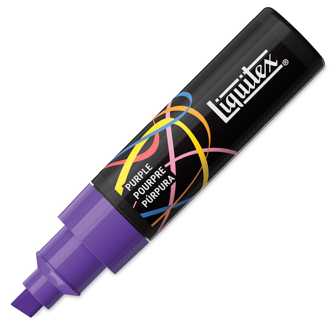 Open in modal - Liquitex Marker - Purple, Chisel Tip, 8 mm