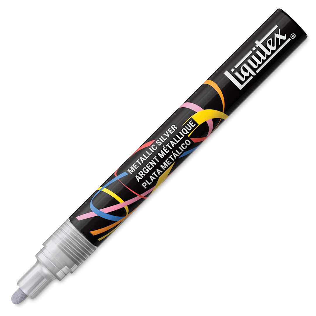 Open in modal - Liquitex Marker - Metallic Silver, Bullet Tip, 2 mm