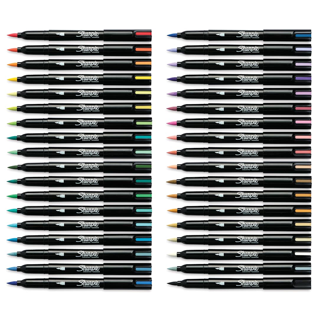 Open in modal - Sharpie Creative Acrylic Markers - Set of 36, Assorted, Brush Tip