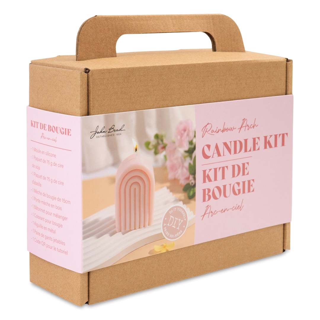 Open in modal - John Bead Rainbow Arch Candle Making Kit front of packaging
