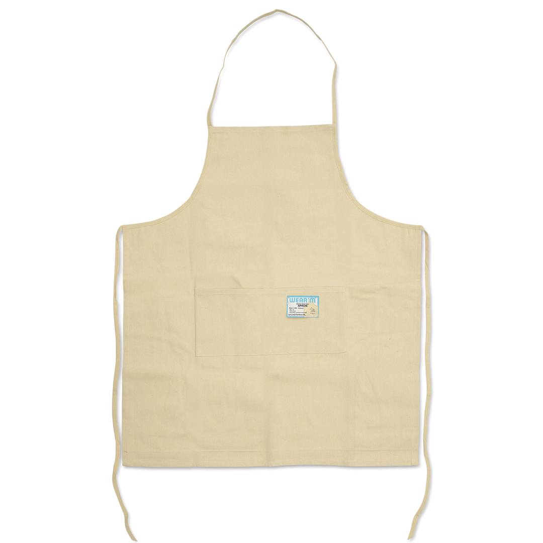 Open in modal - Wear’m Design Your Own Canvas Apron with Pockets - 29" x 32", front
