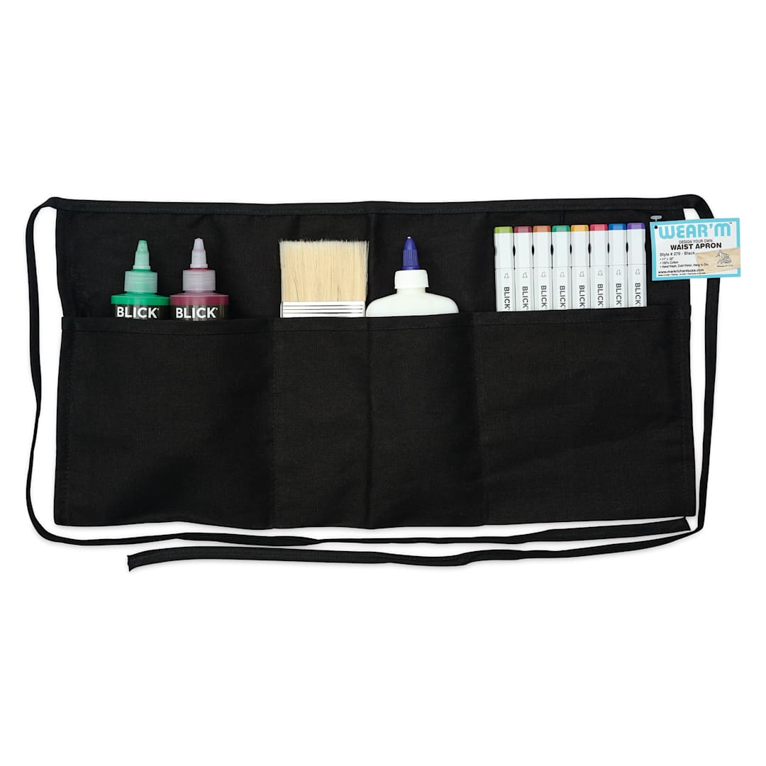 Open in modal - Wear’m Design Your Own Canvas Waist Apron - 11" x 22", with supplies (not included)