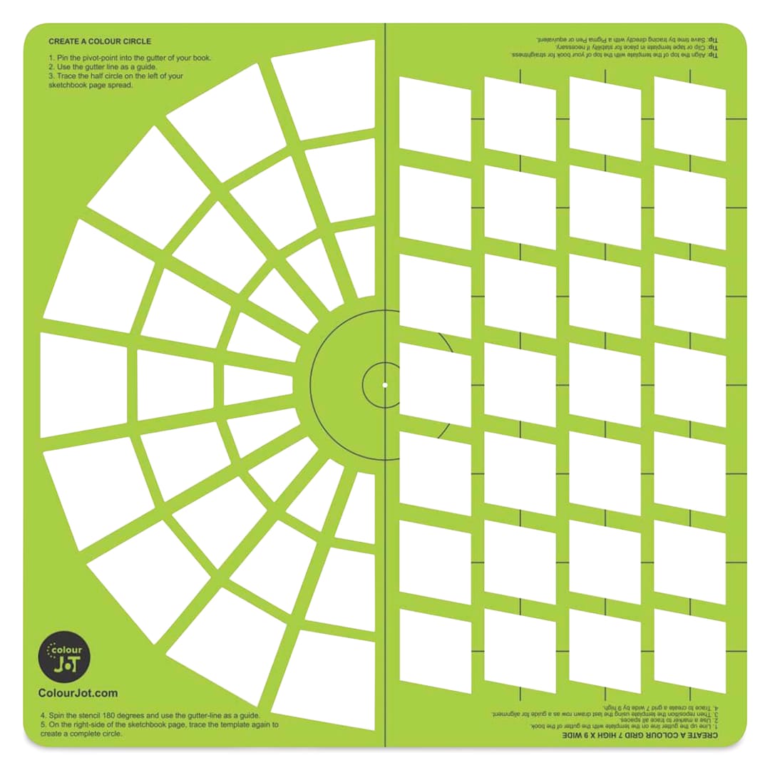 Open in modal - Pacific Arc ColourJot Mixing Template - Squares, out of packaging