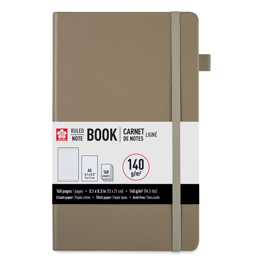 Open in modal - Sakura Notebook - Cinder, 5.1" x 8.3", Ruled