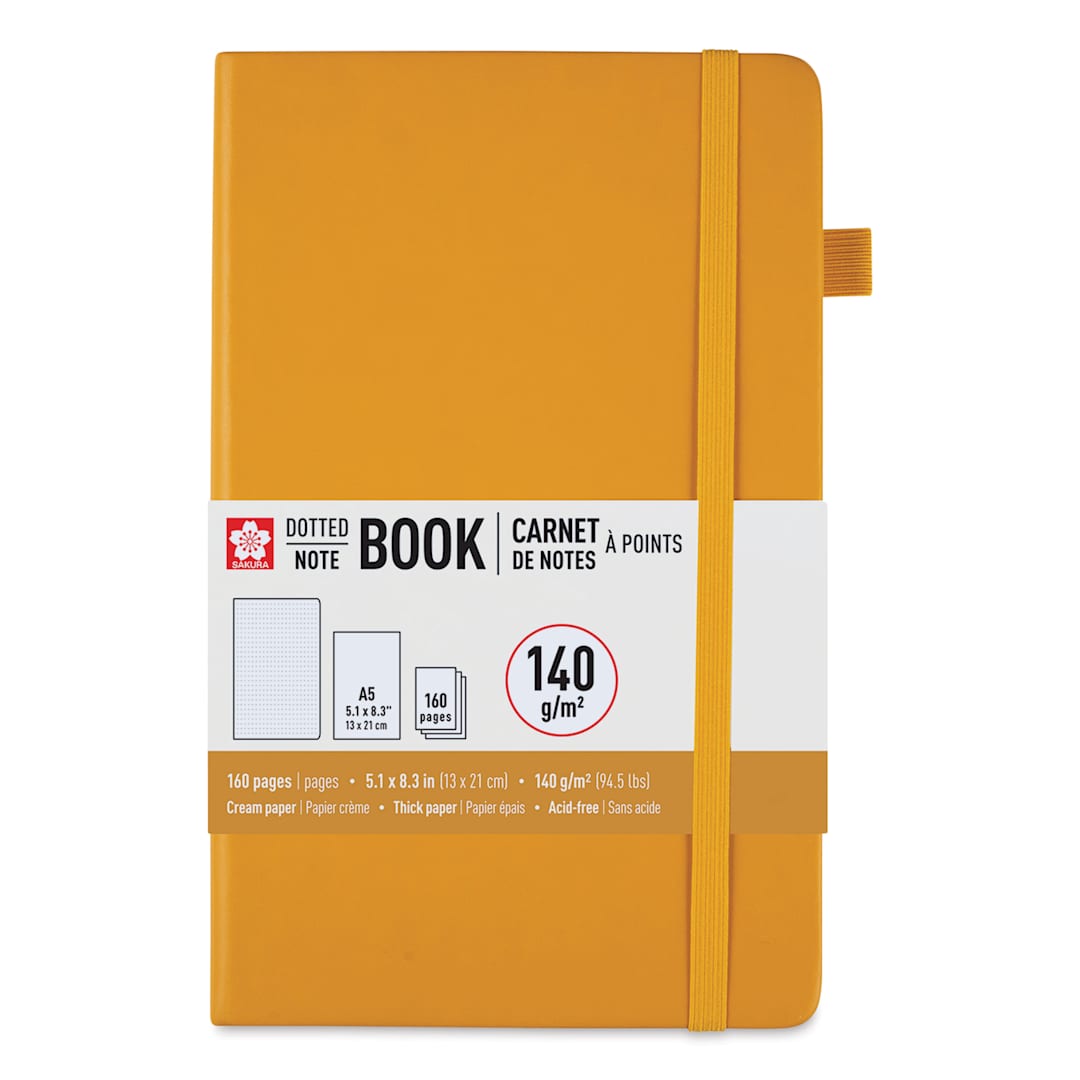 Open in modal - Sakura Notebook - Japanese Kerria, 5.1" x 8.3", Dot Grid