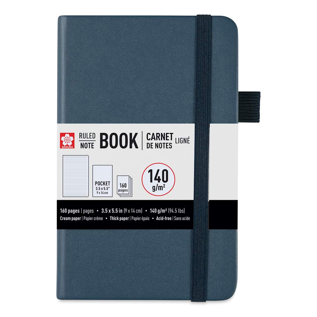 Open in modal - Sakura Notebook - Deep Indigo, 3.5" x 5.5", Ruled