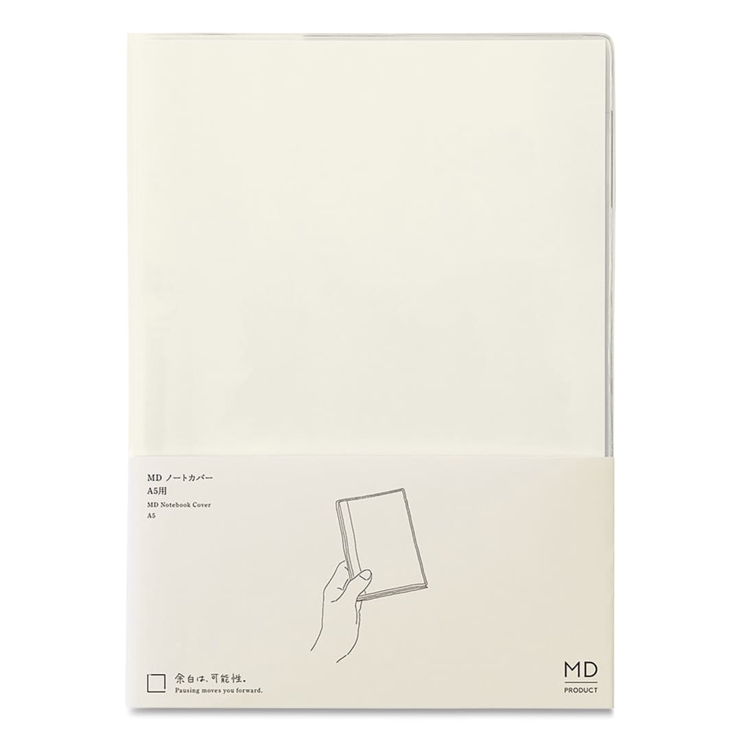Open in modal - Midori MD Notebook Cover - A5, Clear, packaging