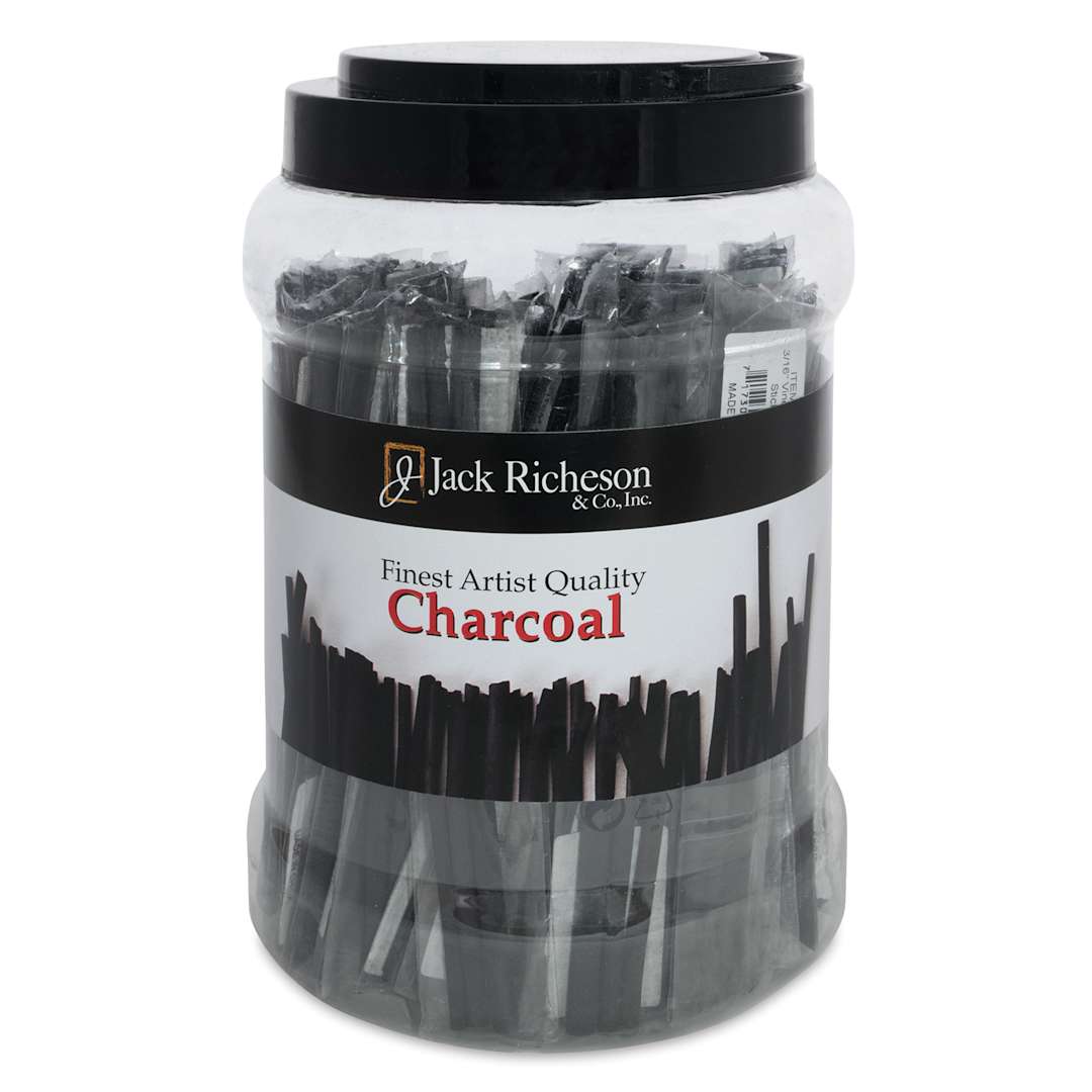 Open in modal - Richeson Natural Vine Charcoal Canister - Set of 144, Soft